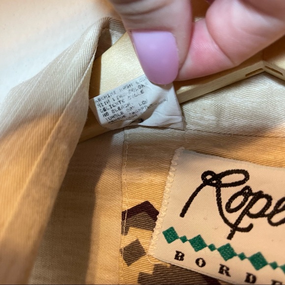 Roper Vintage Men's Western Aztec Button Down Shirt Size XL - Picture 9 of 9